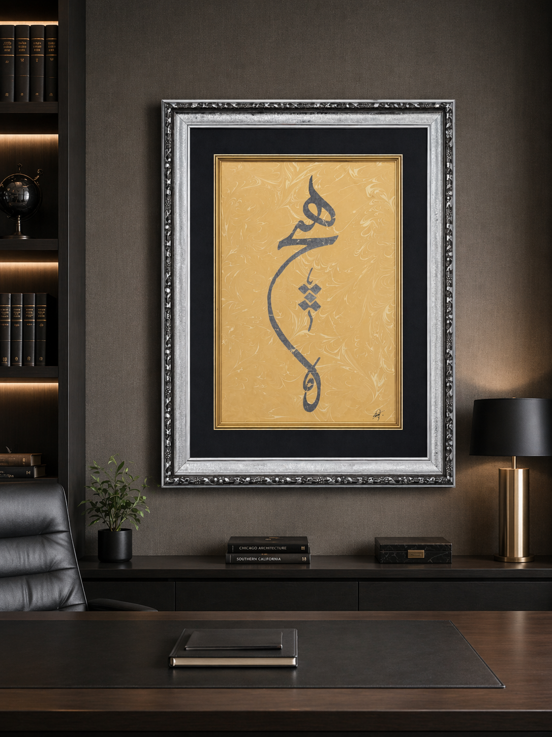 Yatak odasında ebru